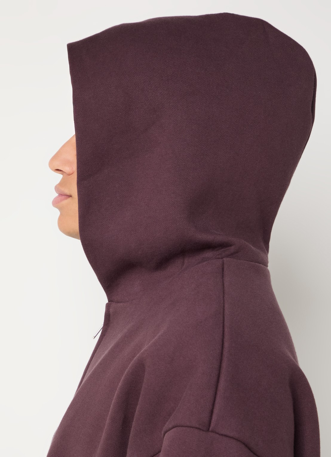Seventh V2 sweatvest met steekzakken - detail 3 aubergine