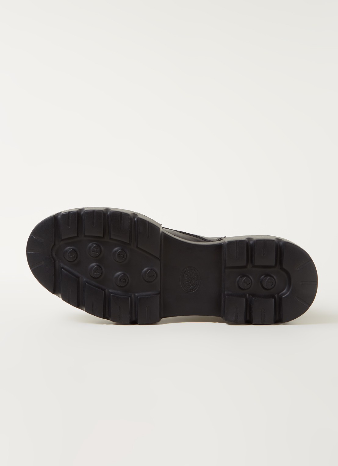Shabbies Amsterdam Biker boot van leer  - detail 4 zwart