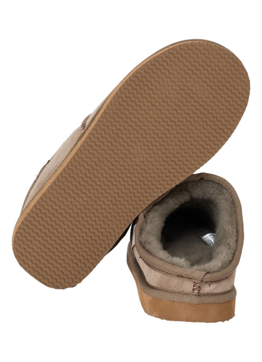 Shepherd Bobo pantoffel van schapensuède - voorkant 4 taupe