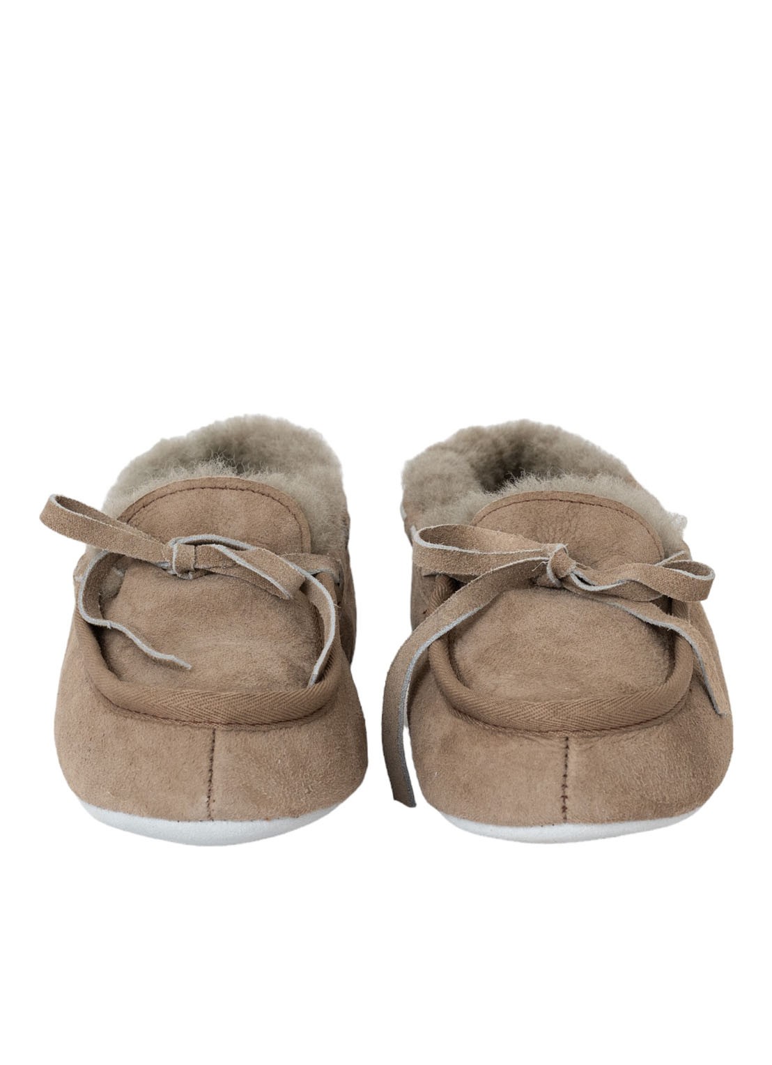 Shepherd Daisy pantoffel van schapensuède - detail grijs