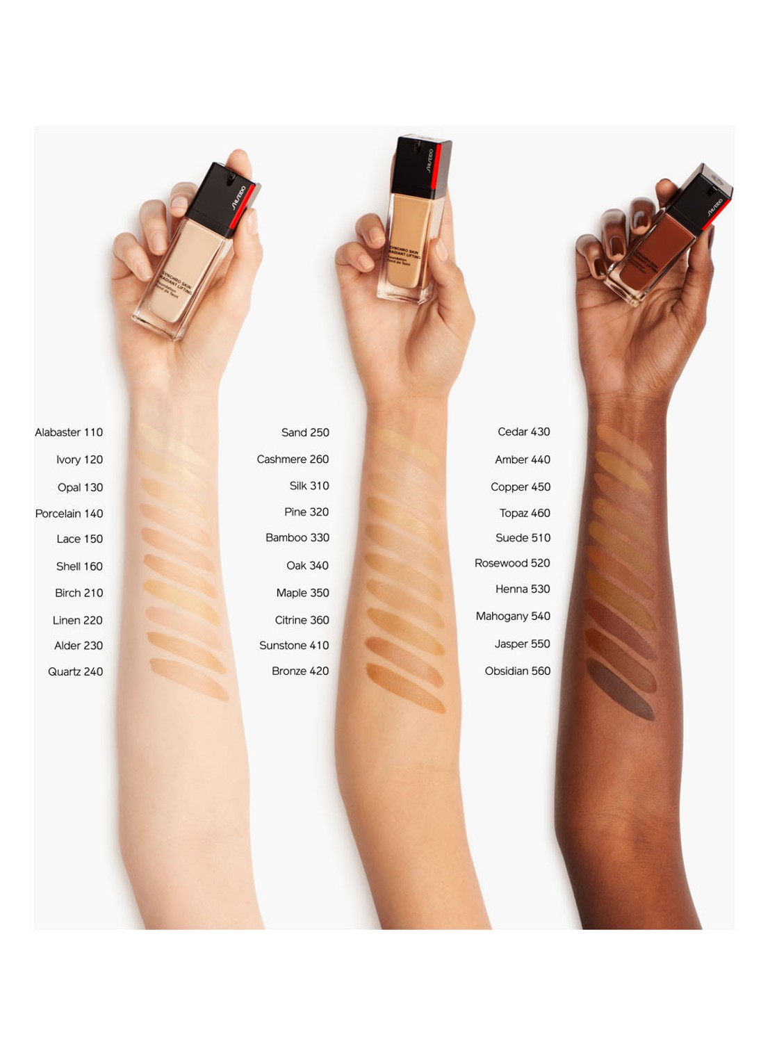 Shiseido Synchro Skin Radiant Lifting - vloeibare foundation - detail 2 310 silk