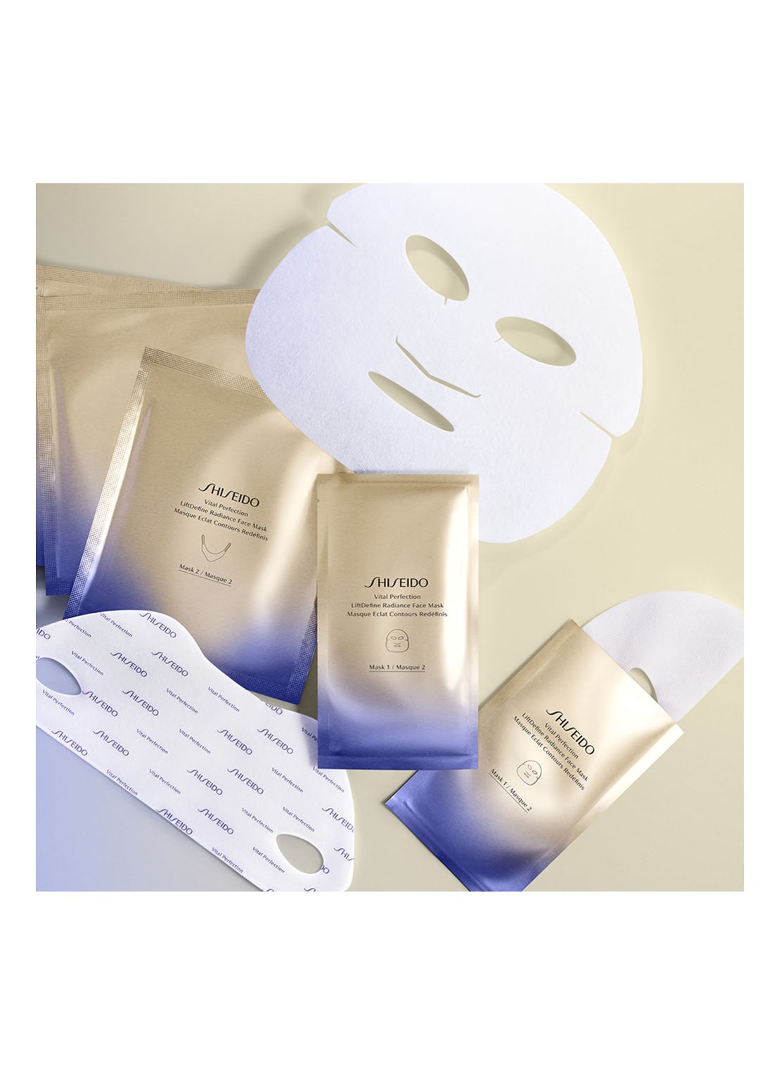 Shiseido Vital Perfection LiftDefine Radiance Face Mask - gezichtsmasker 6 sets - voorkant 5 undefined