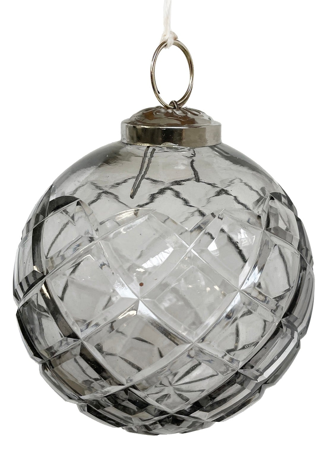 Shishi Crystal kerstbal 9 cm - voorkant transparant
