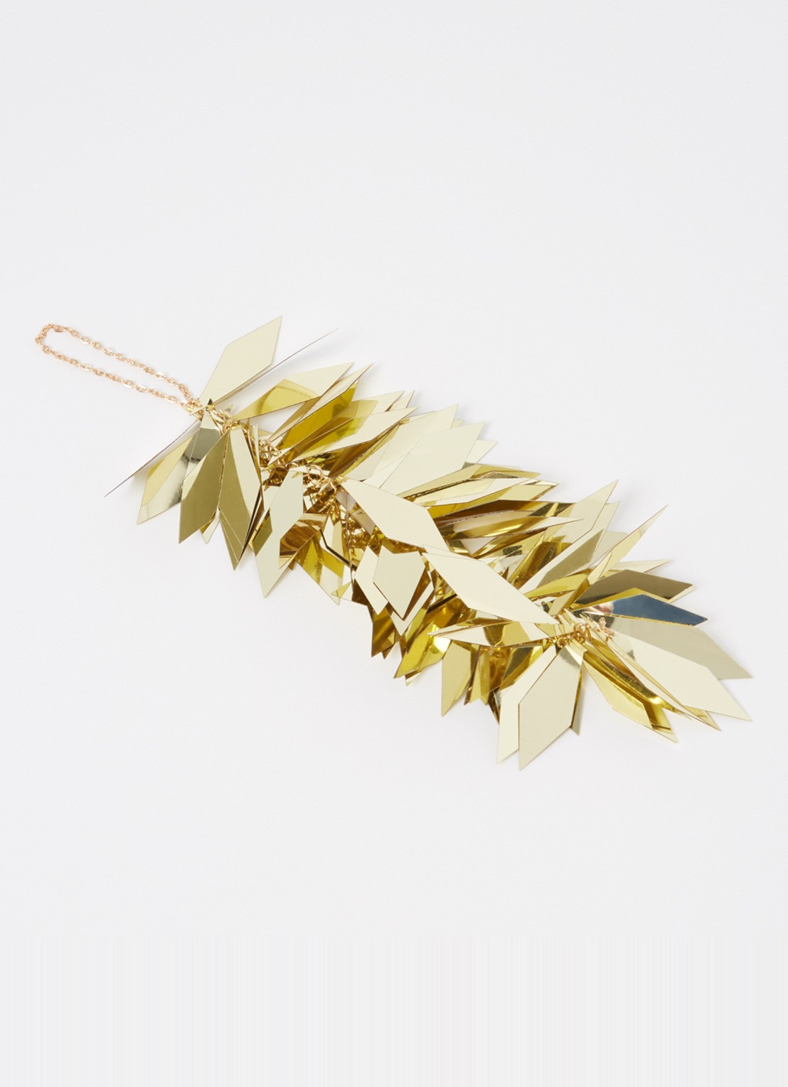 Shishi Diamant kersthanger 25 cm - detail goud