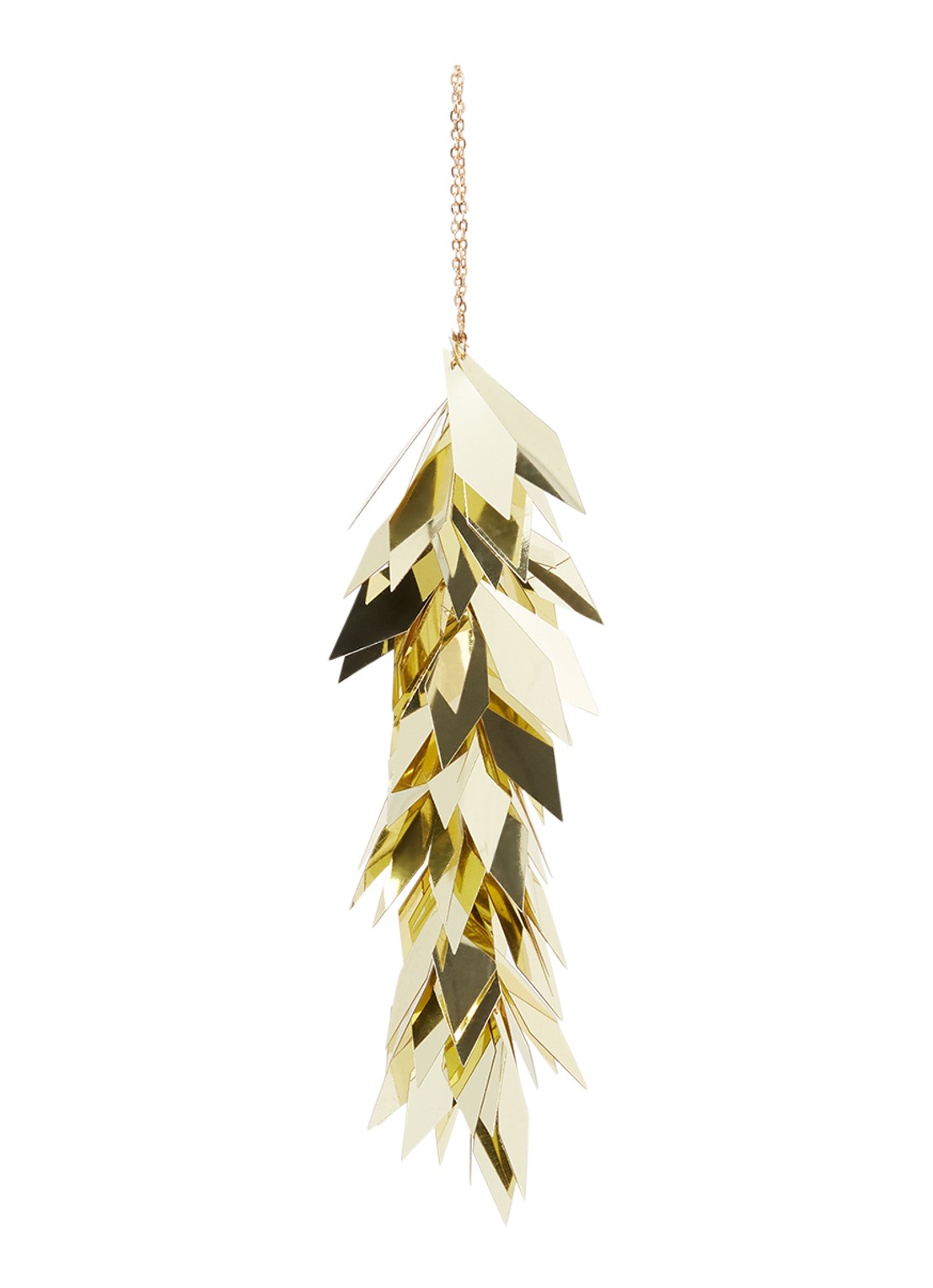 Shishi Diamant kersthanger 25 cm - voorkant 2 goud
