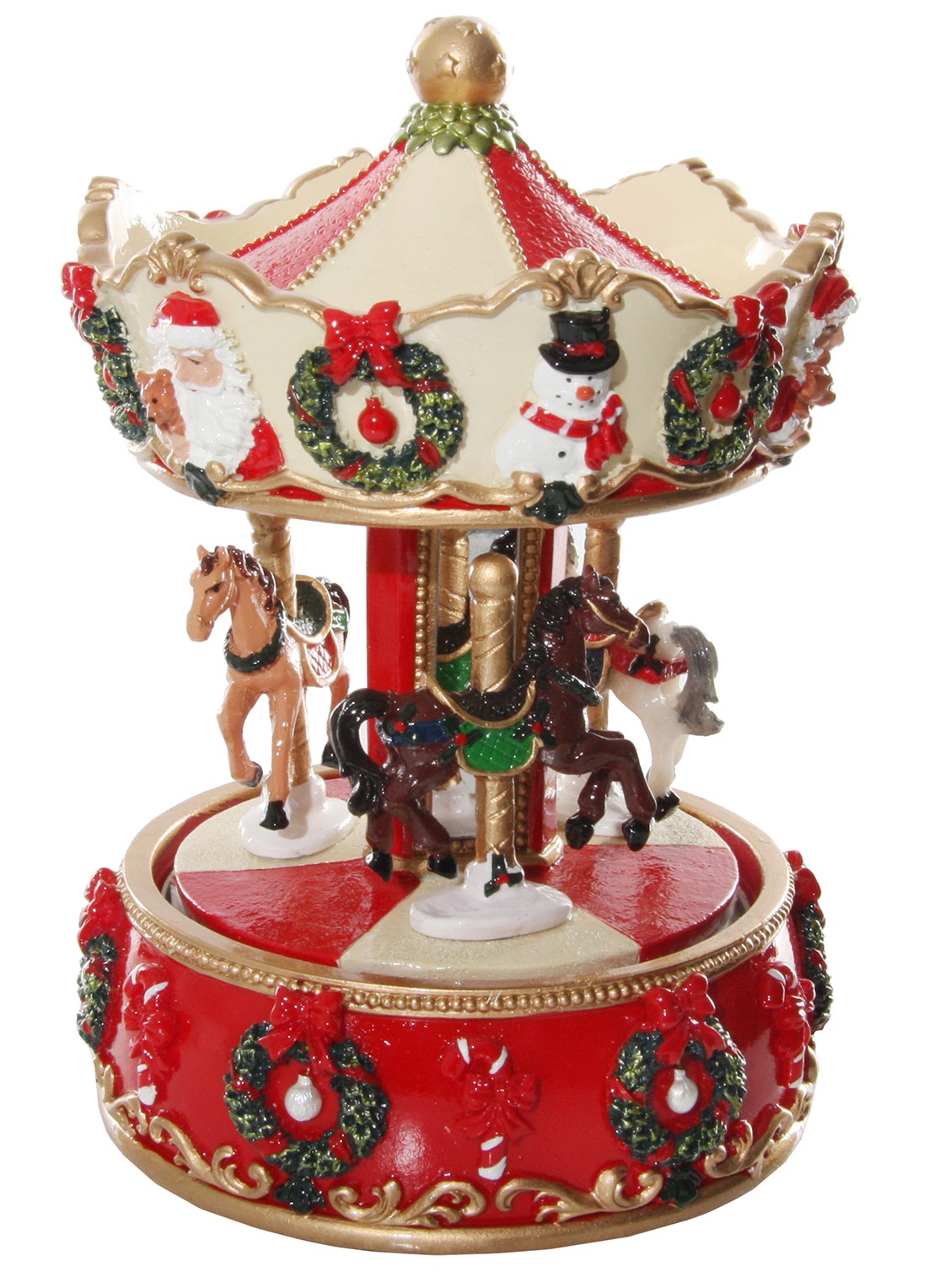 Shishi Draaimolen muziekdoos 18 cm - voorkant multicolor