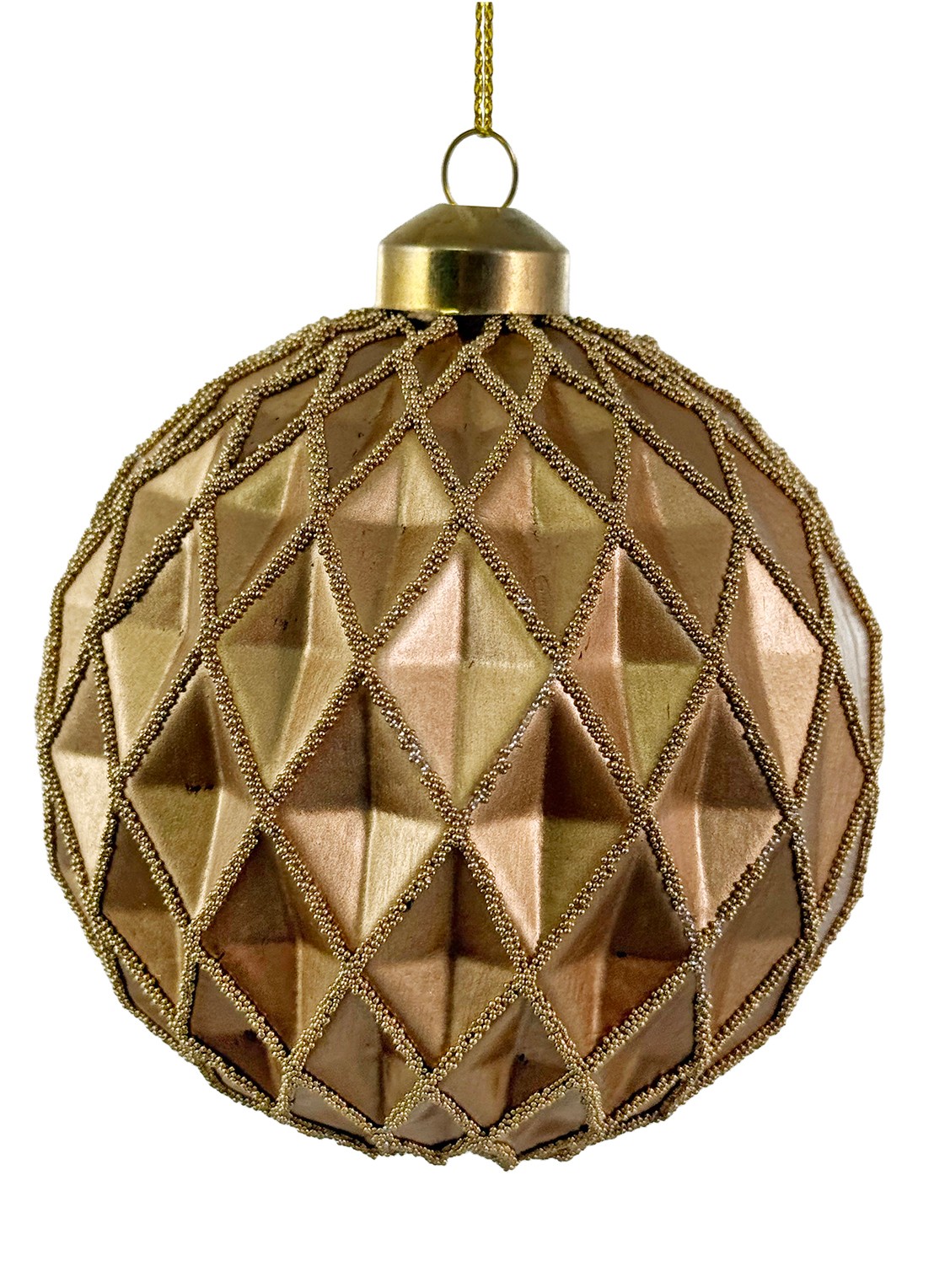 Shishi Kerstbal 10 cm - voorkant goud