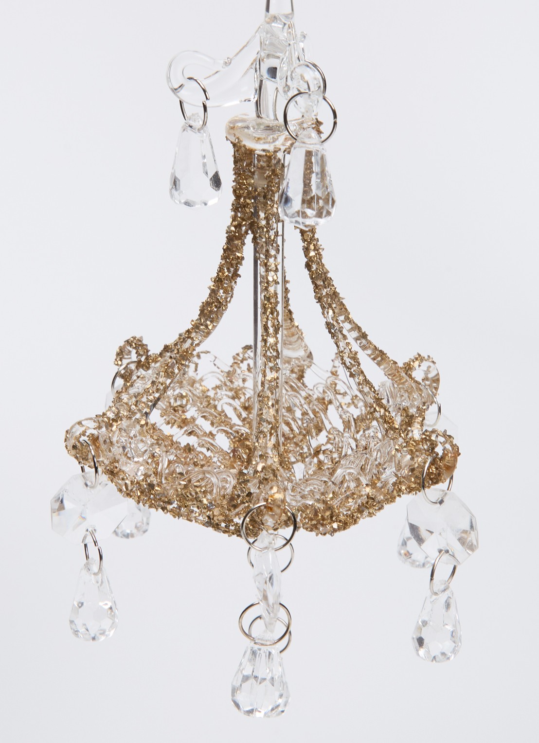 Shishi Kroonluchter kersthanger 16 cm - detail goud