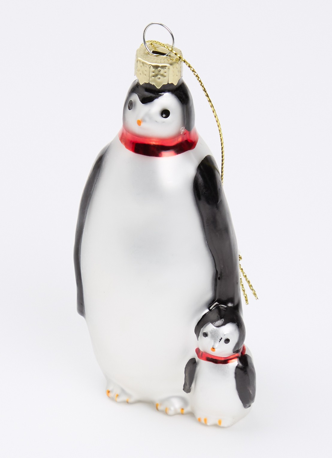 Shishi Pinguins kersthanger 11 cm - detail wit