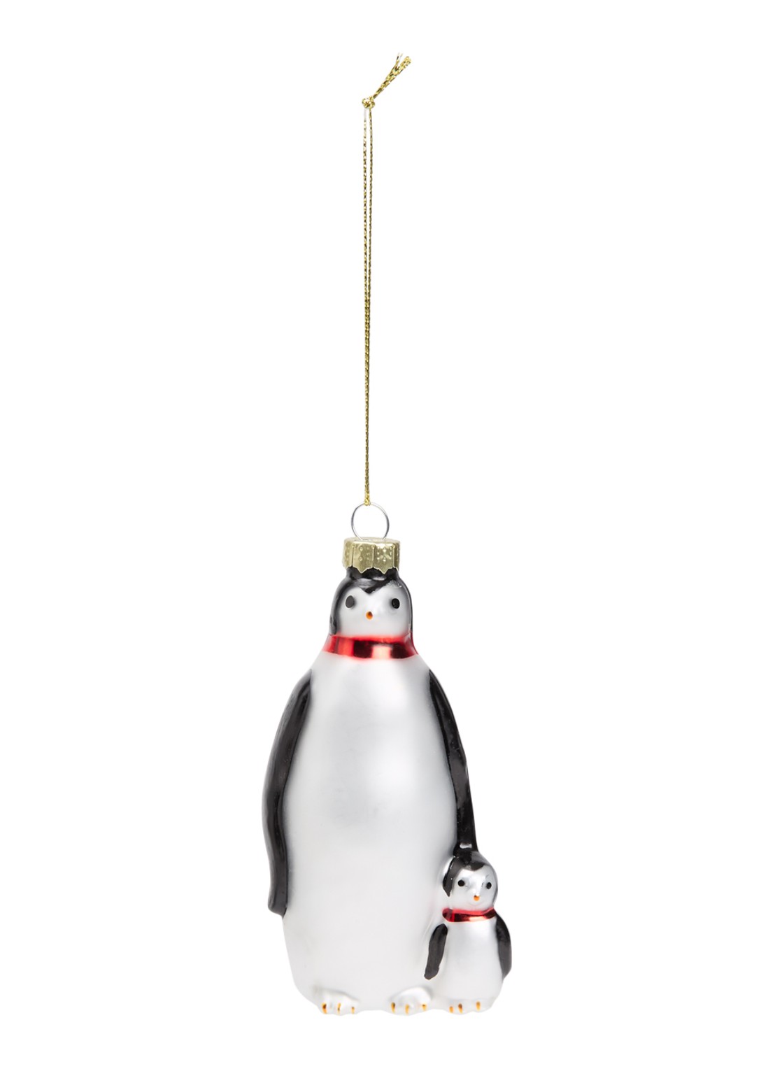 Shishi Pinguins kersthanger 11 cm - voorkant 2 wit
