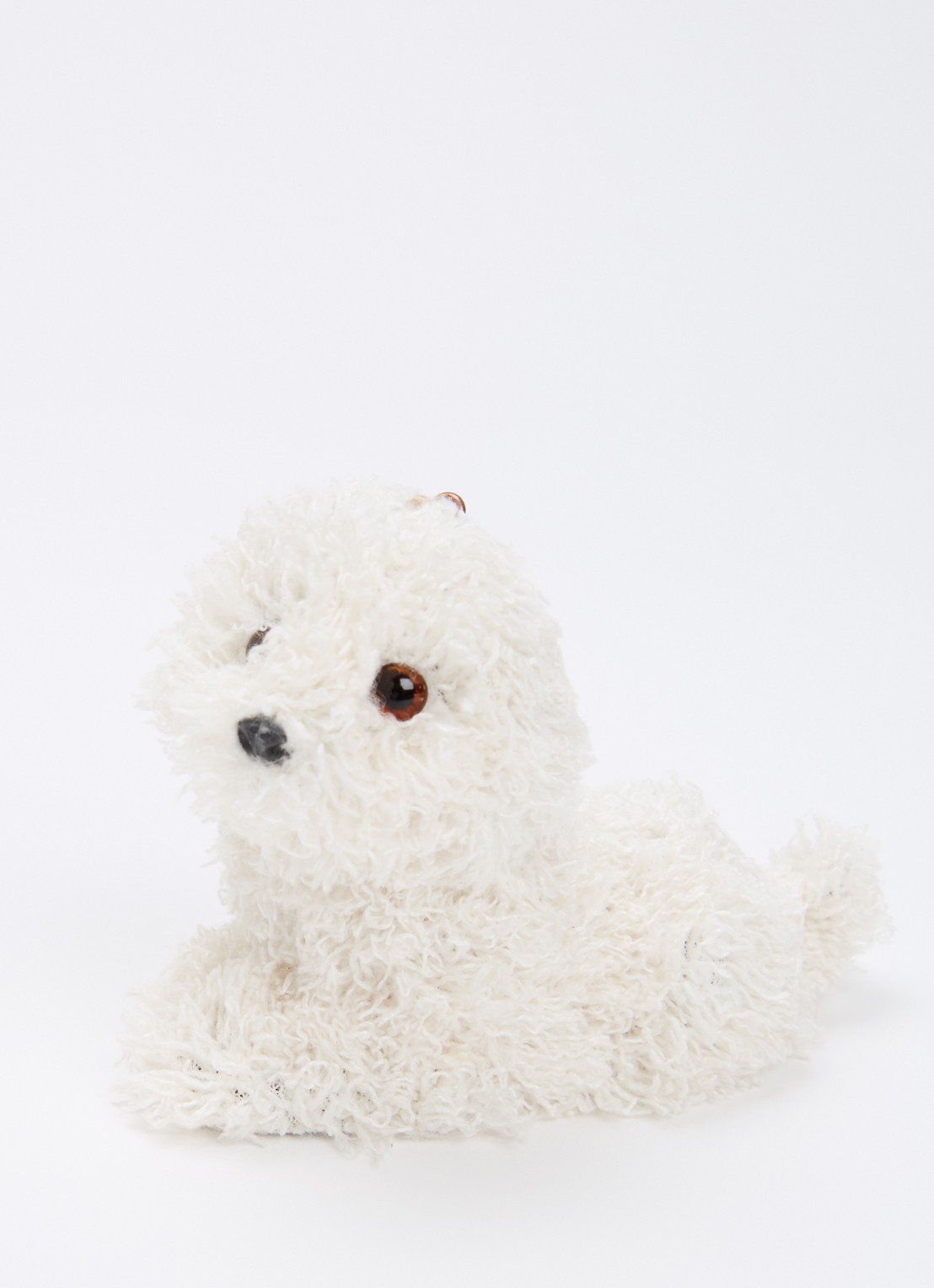 Shishi Poodle kersthanger 12 cm - detail 3 wit