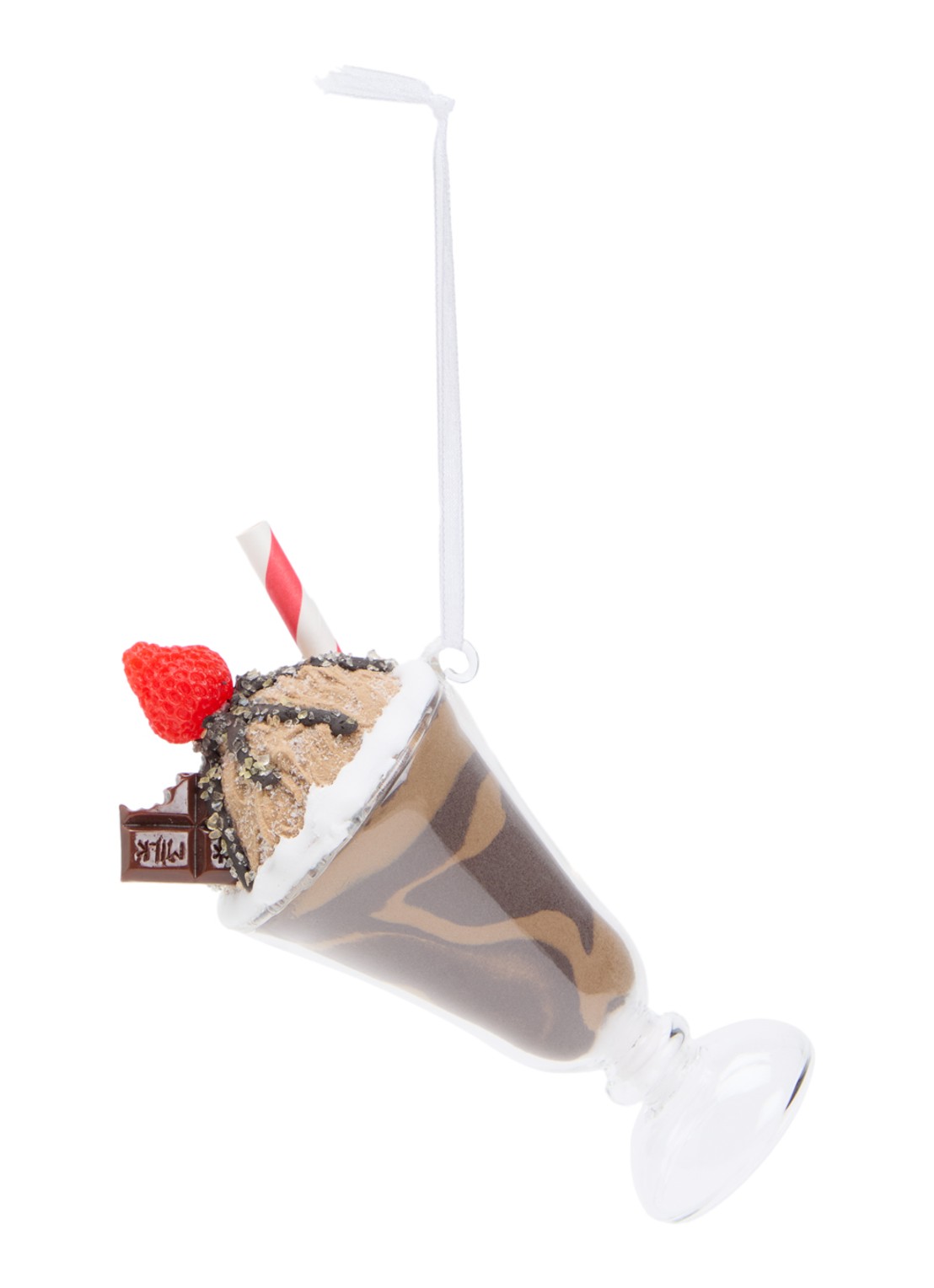 Shishi Sundae kersthanger 13 cm - voorkant 2 bruin