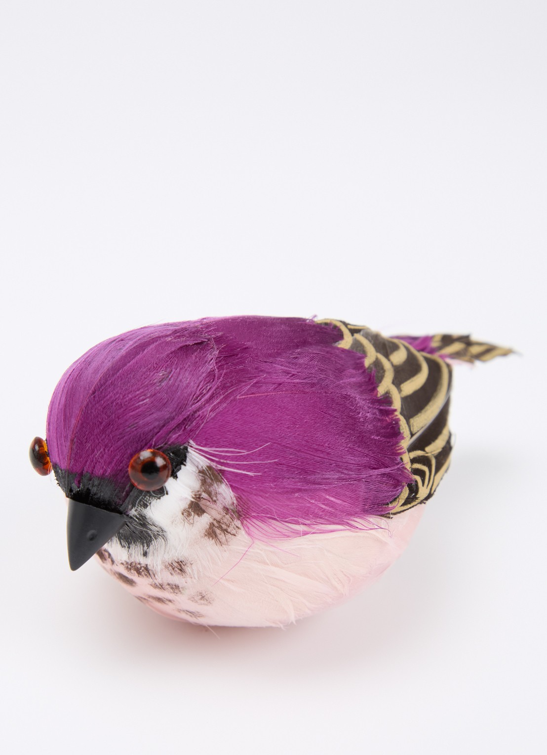Shishi Vogel ornament 13 cm - detail paars