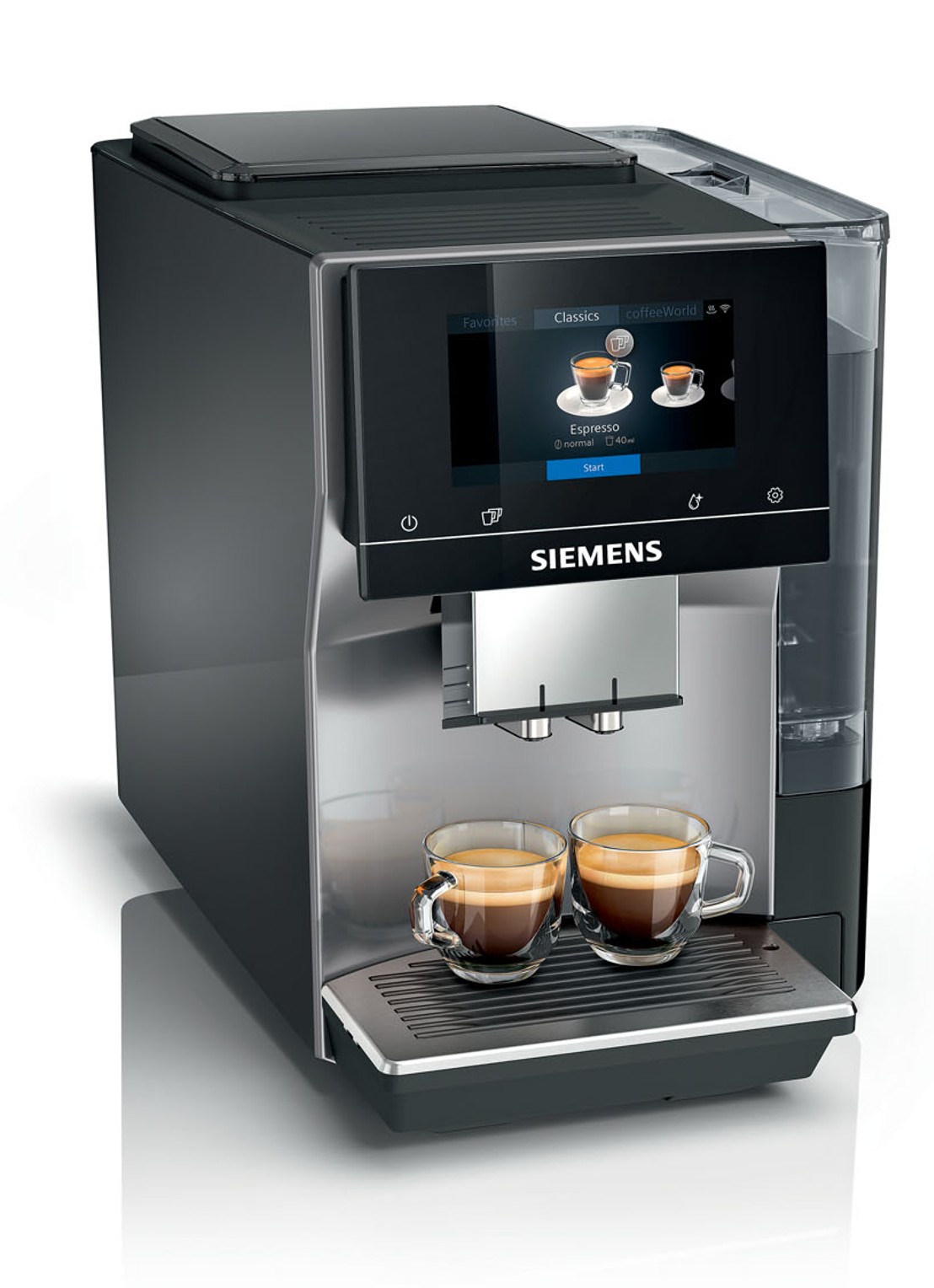 Siemens EQ.700 Classic espressomachine volautomaat TP705R01 - voorkant 4 donkergrijs