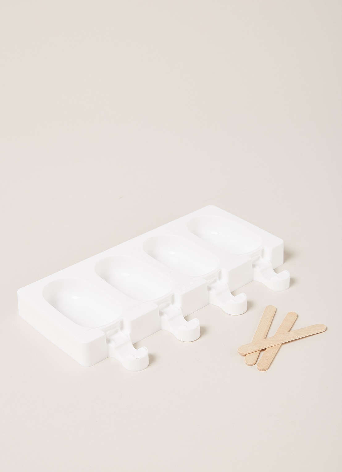 Silikomart Mini Classic vorm voor ijs 4 stuks  - voorkant 2 wit