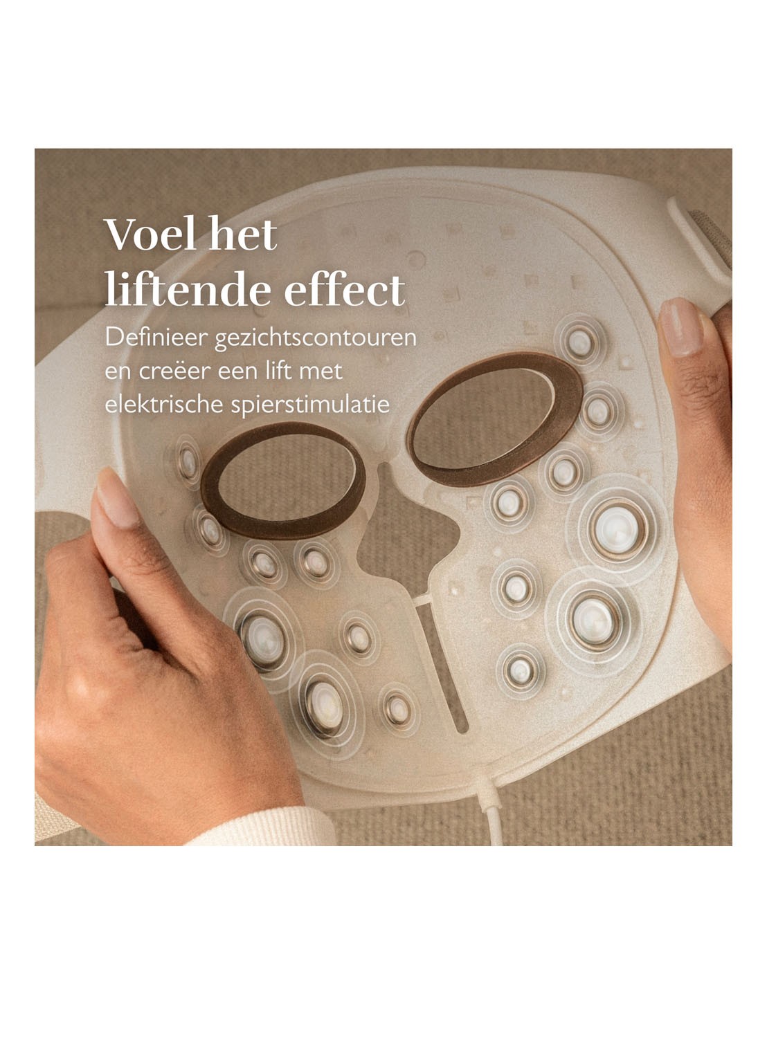 Silk'n LED Face EMS Mask - Lichttherapie gezichtsmasker - detail 4 wit