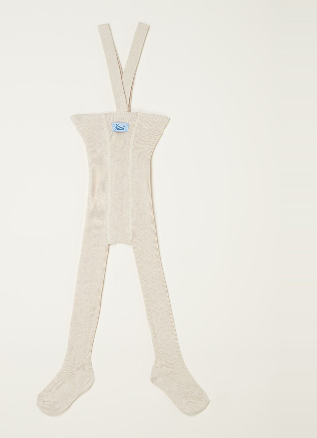 Silly Silas Babymaillot met bretels - voorkant beige