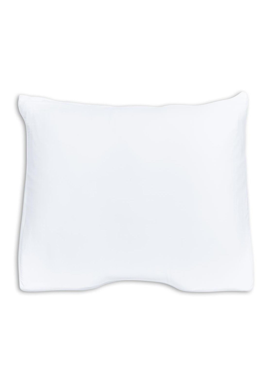 Silvana Comfort Satin Shoulder Contour kussensloop van katoensatijn - voorkant wit