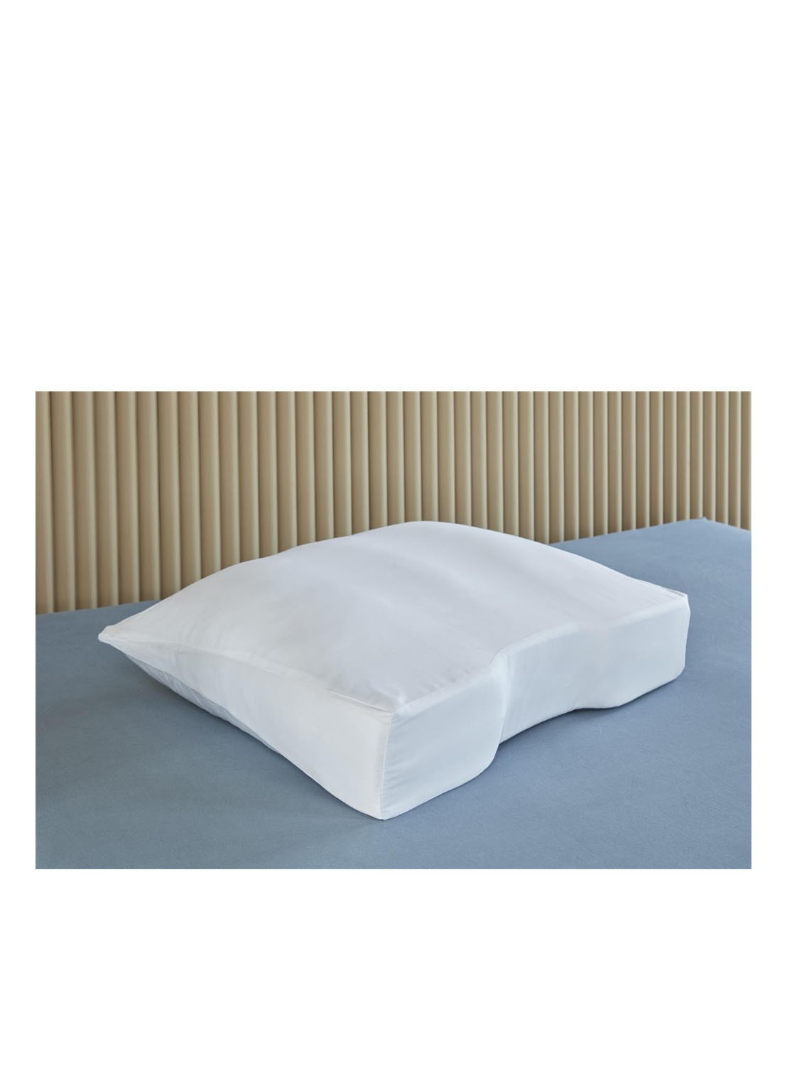 Silvana Comfort Satin Shoulder Contour kussensloop van katoensatijn - voorkant 2 wit