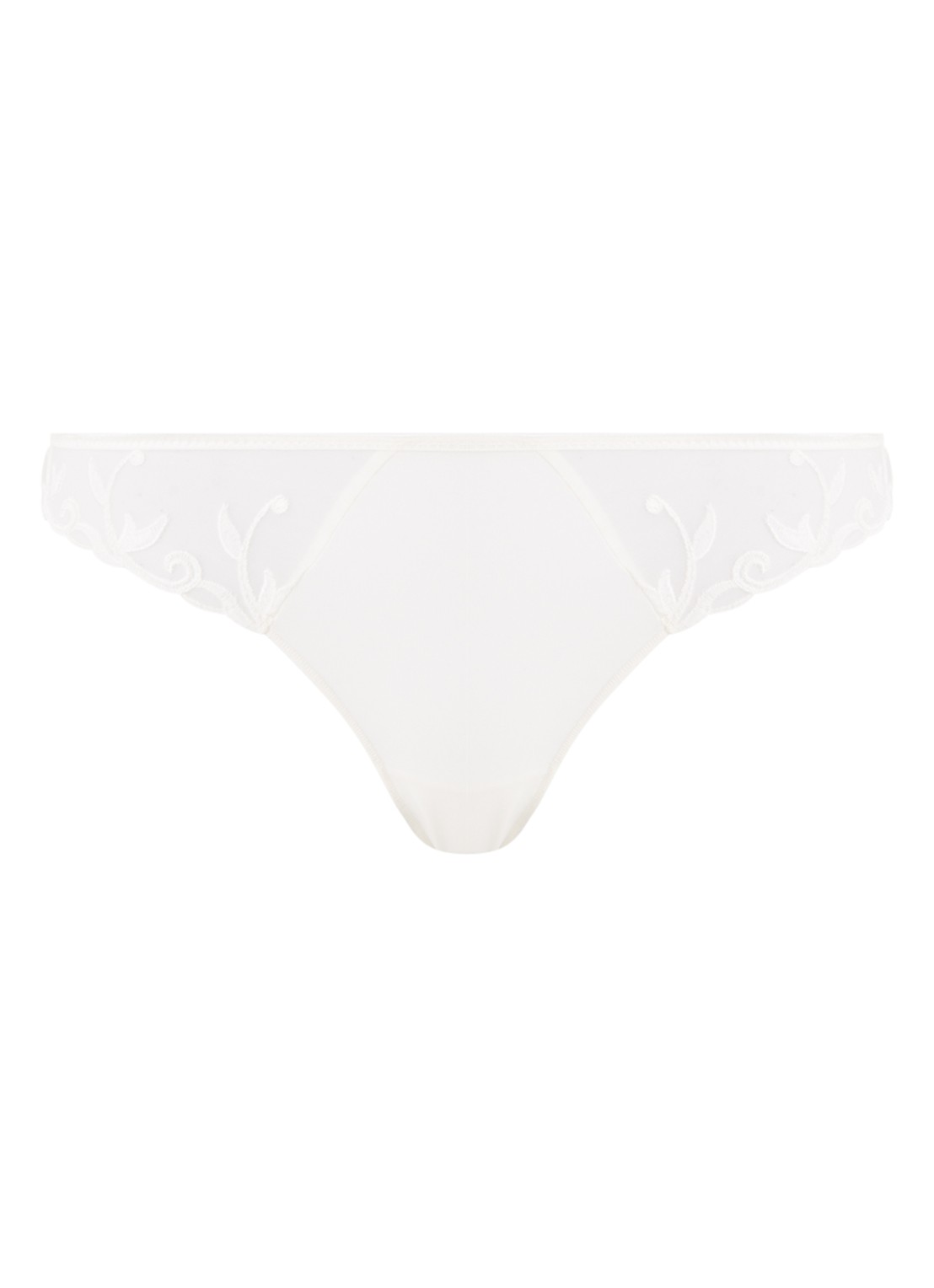 Simone Pérèle Andora string met borduring - voorkant gebroken wit