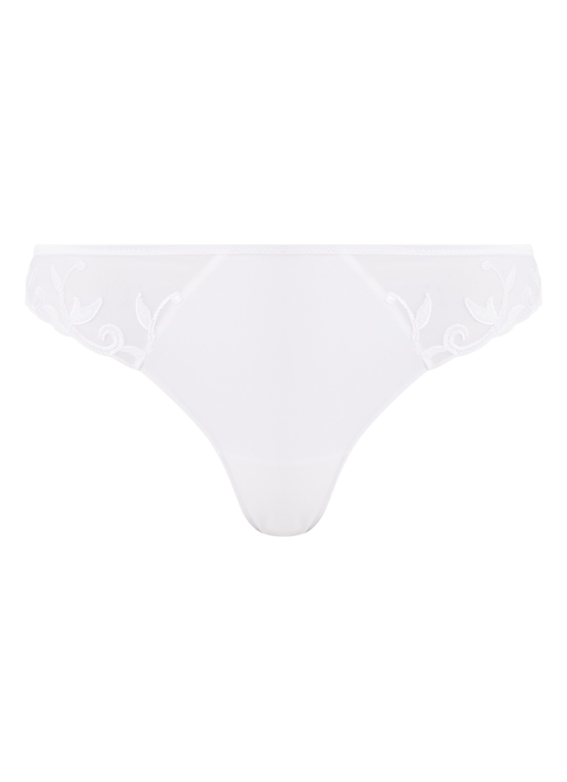 Simone Pérèle Andora string met borduring - voorkant wit