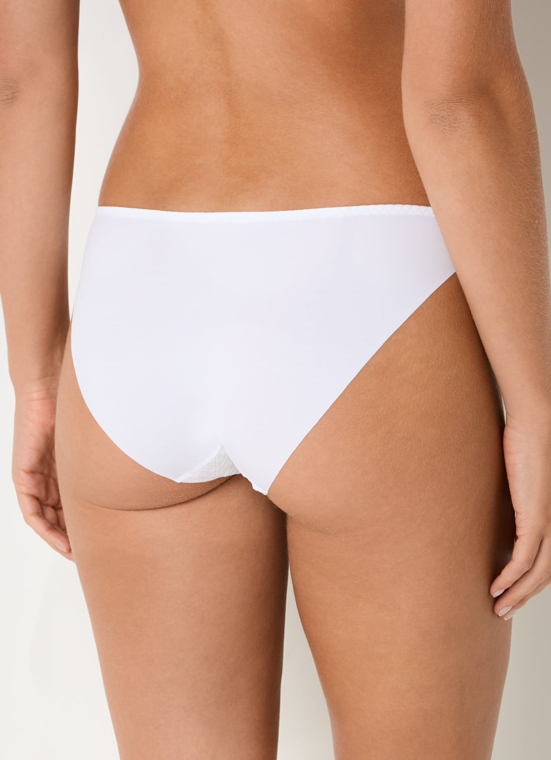 Simone Pérèle Comete slip van kant - achterkant wit