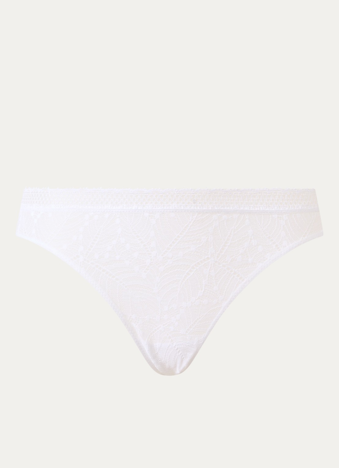 Simone Pérèle Comete tanga van kant - voorkant 4 wit