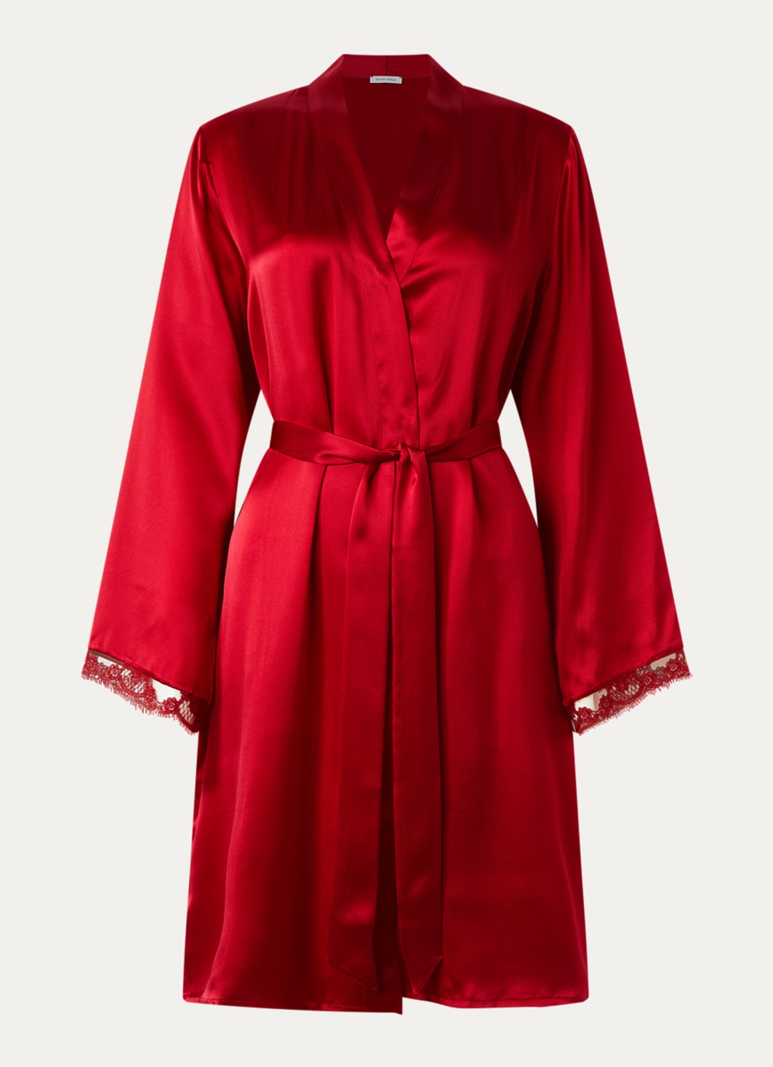 Simone Pérèle Love Me Kimono van zijde - voorkant rood