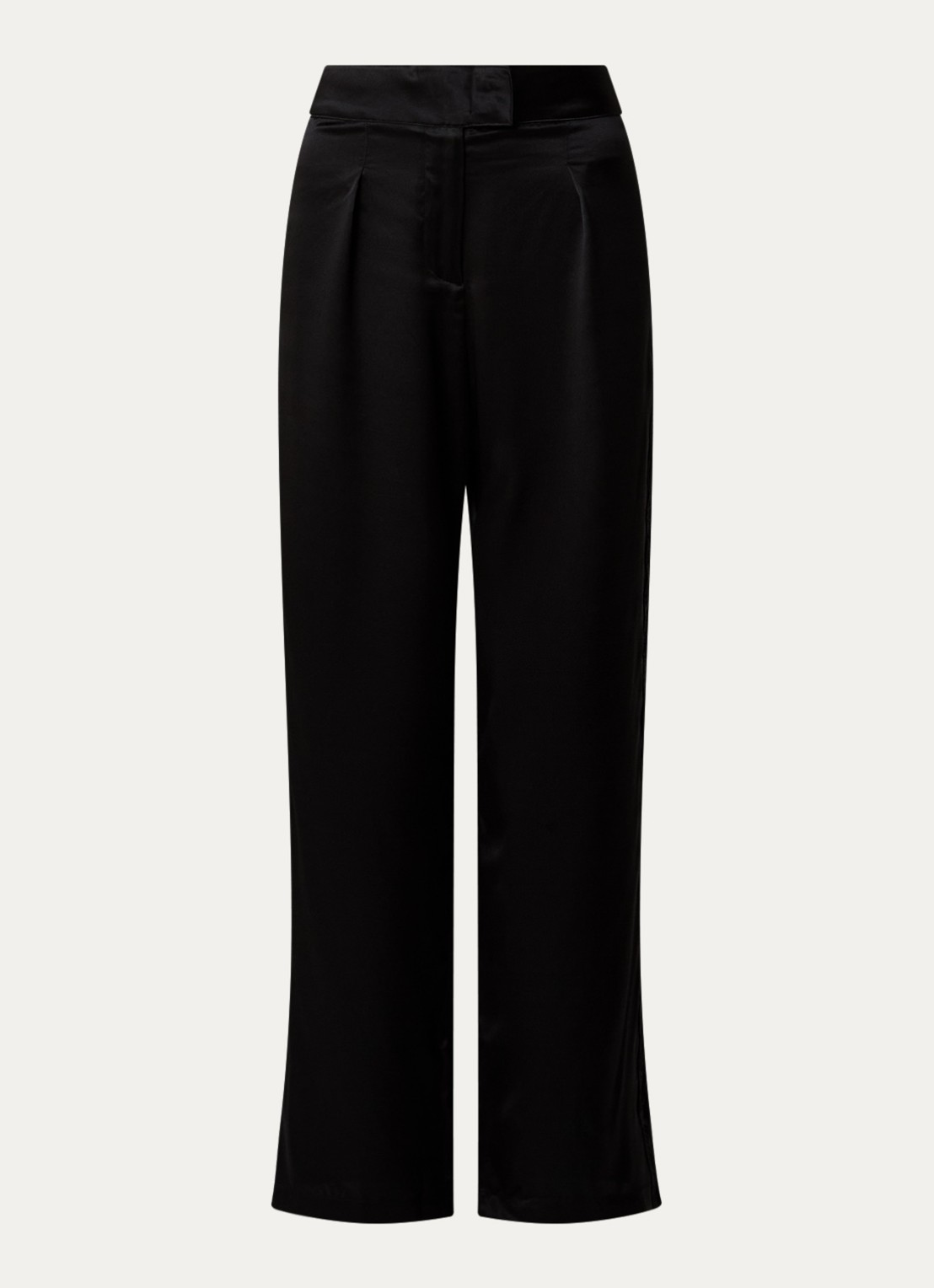 Simone Pérèle Love Me pyjamabroek van zijde - voorkant zwart