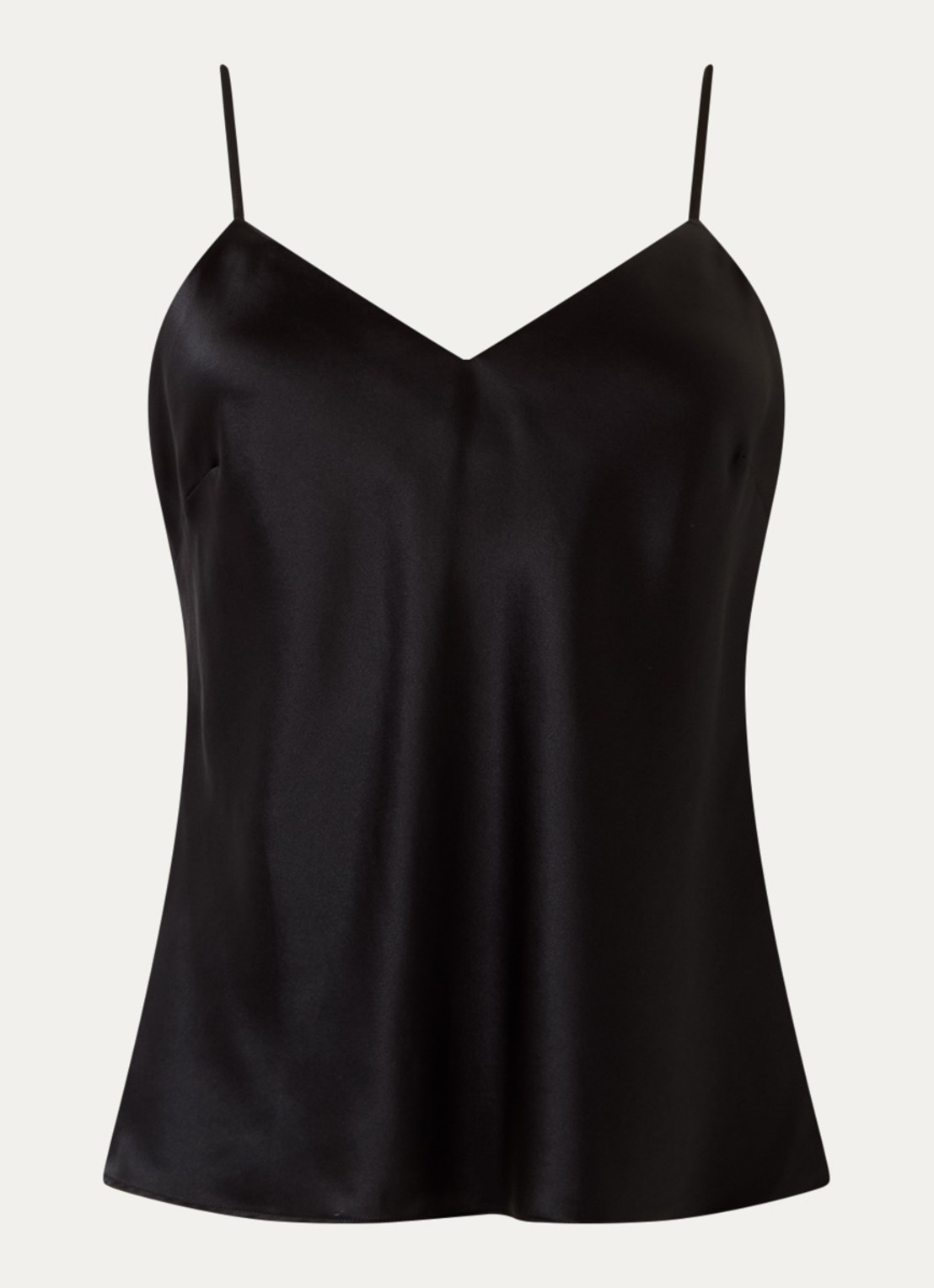 Simone Pérèle Love Me pyjamatop van zijde - voorkant 2 zwart