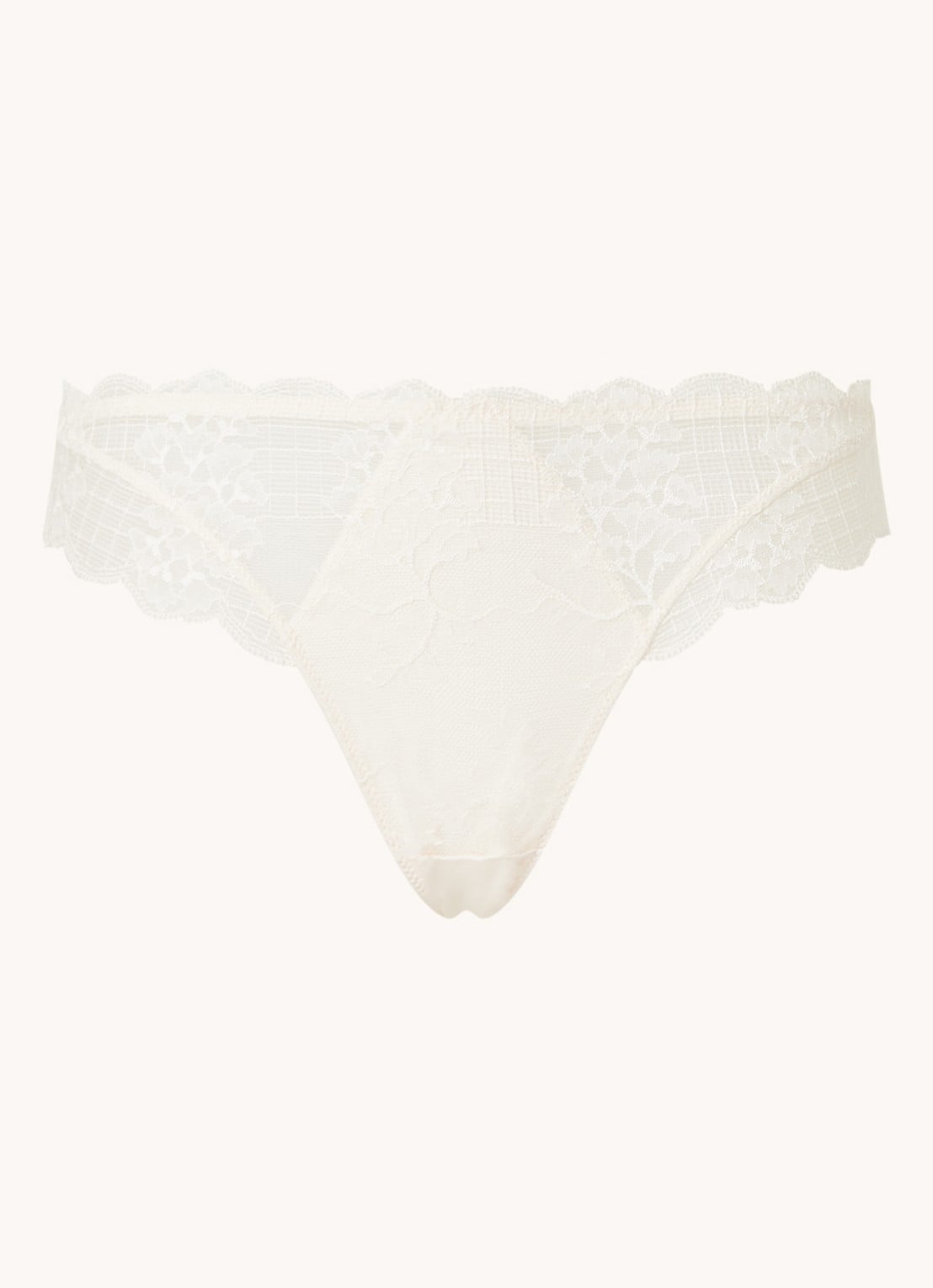Simone Pérèle Reve slip van kant - voorkant 2 lichtroze