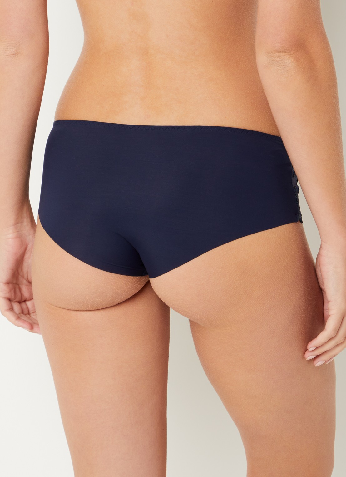 Simone Pérèle Saga slip met kant en mesh  - achterkant 5 donkerblauw