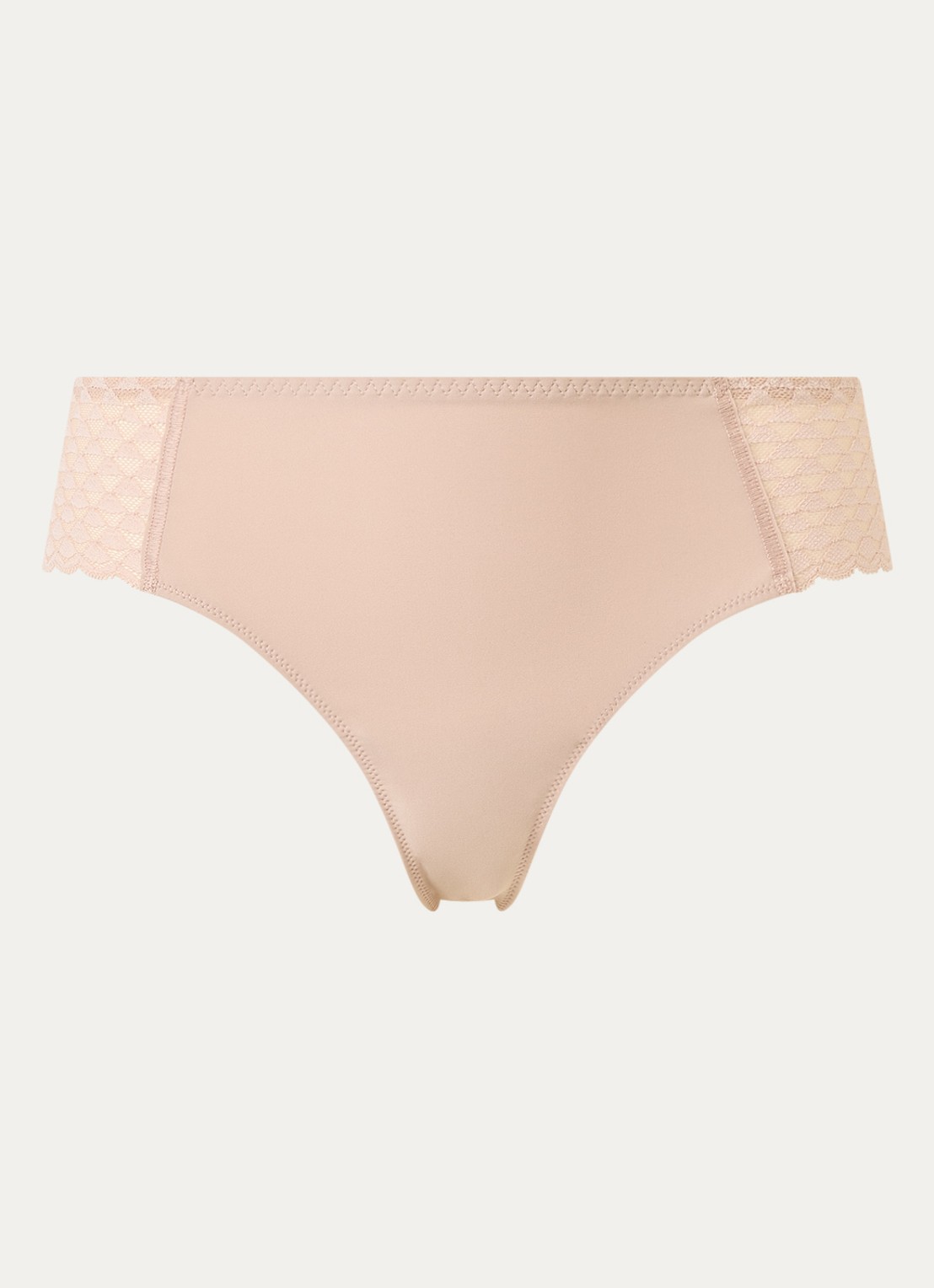 Simone Pérèle Shorty met borduring - voorkant 4 beige