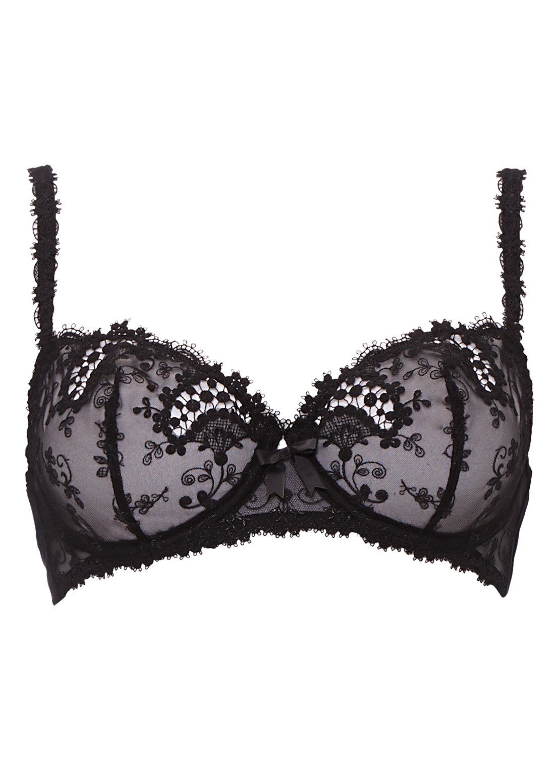 Simone Pérèle Wish balconette bh - voorkant 3 zwart