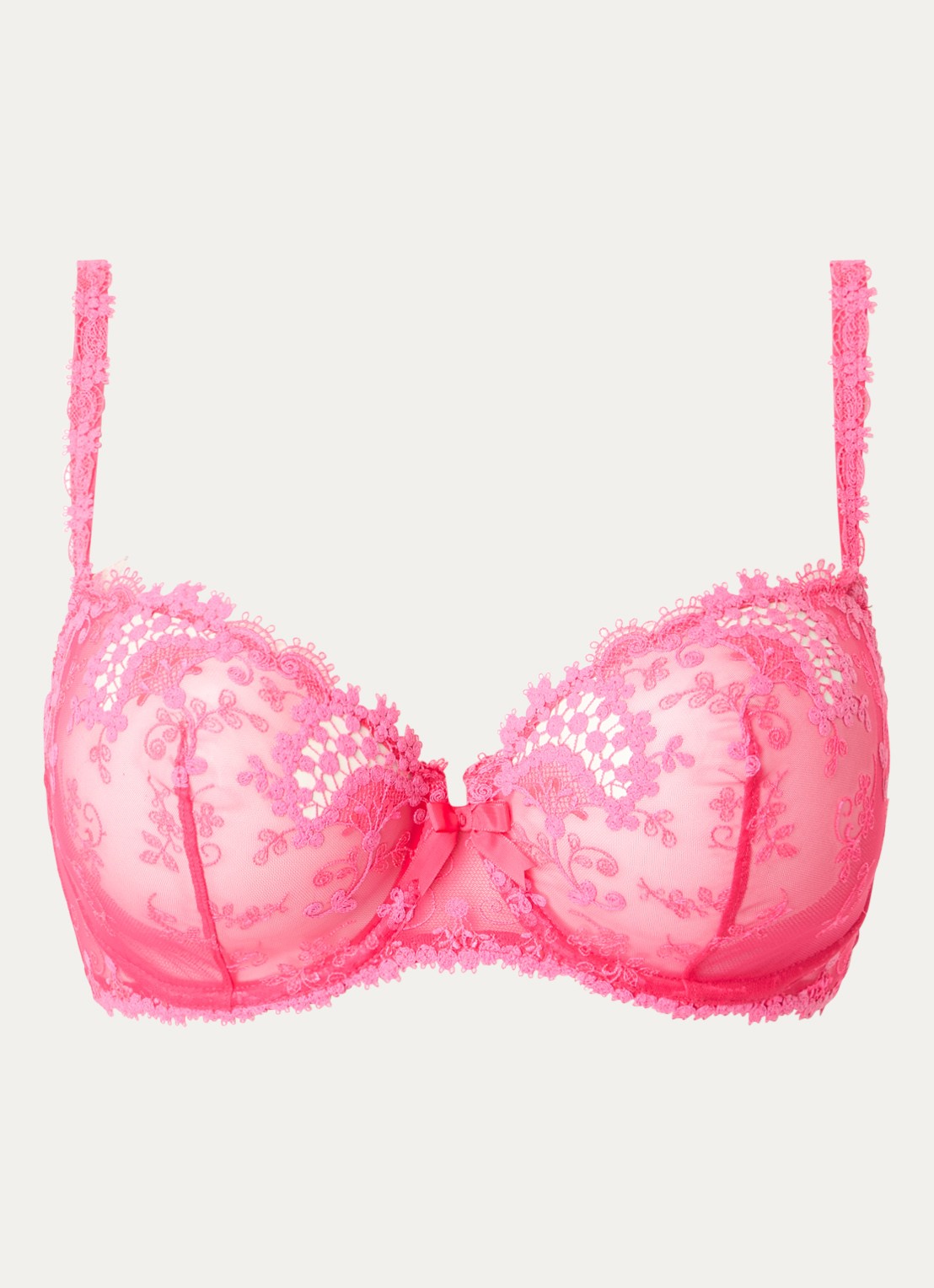 Simone Pérèle Wish beugel bh van kant - voorkant roze