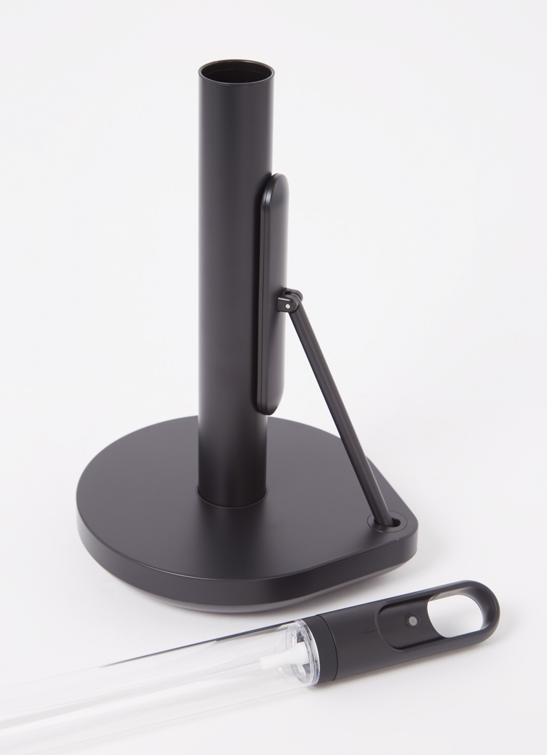 Simplehuman Keukenrolhouder met pomp 38 cm - voorkant 2 zwart