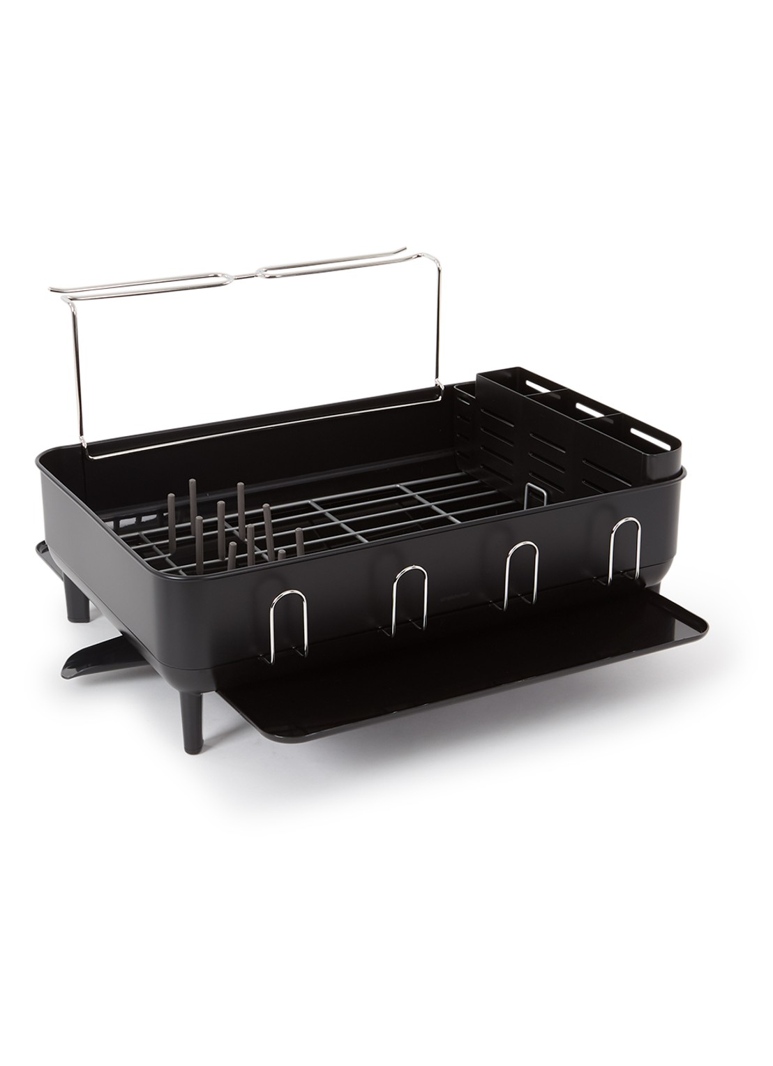 Simplehuman Standaard afdruiprek 56,6 x 51,4 cm - voorkant zwart