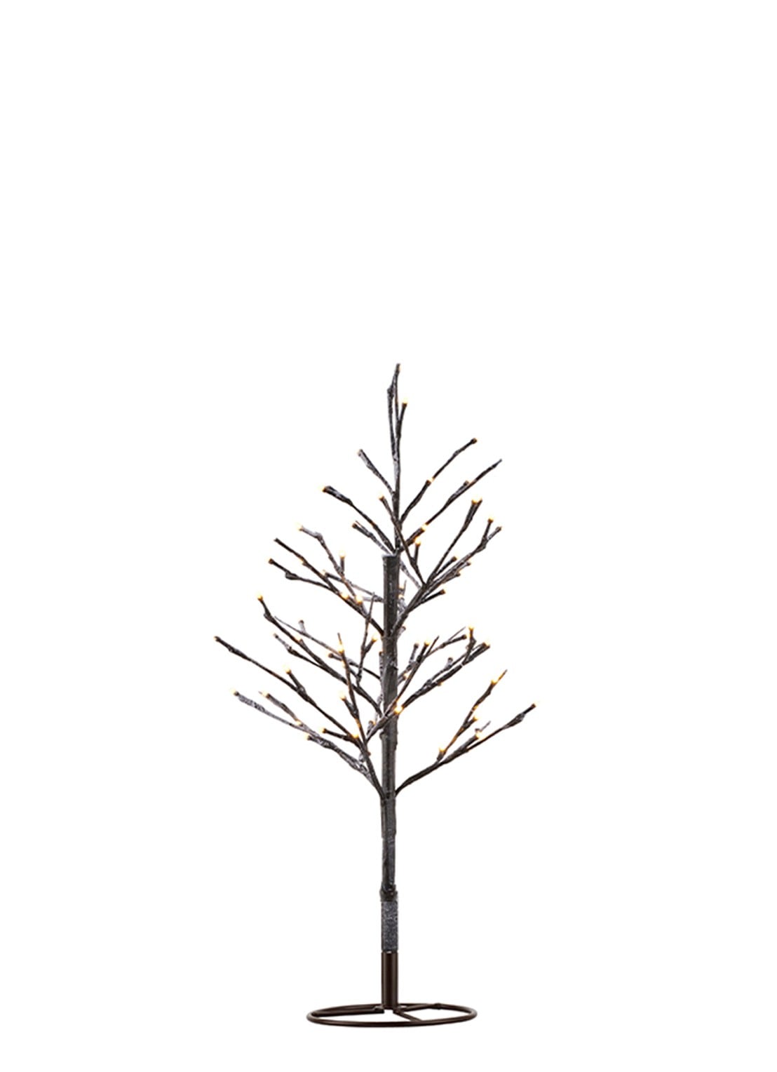 Sirius Alex Tree kunstkerstboom met LED verlichting 90 cm - voorkant bruin
