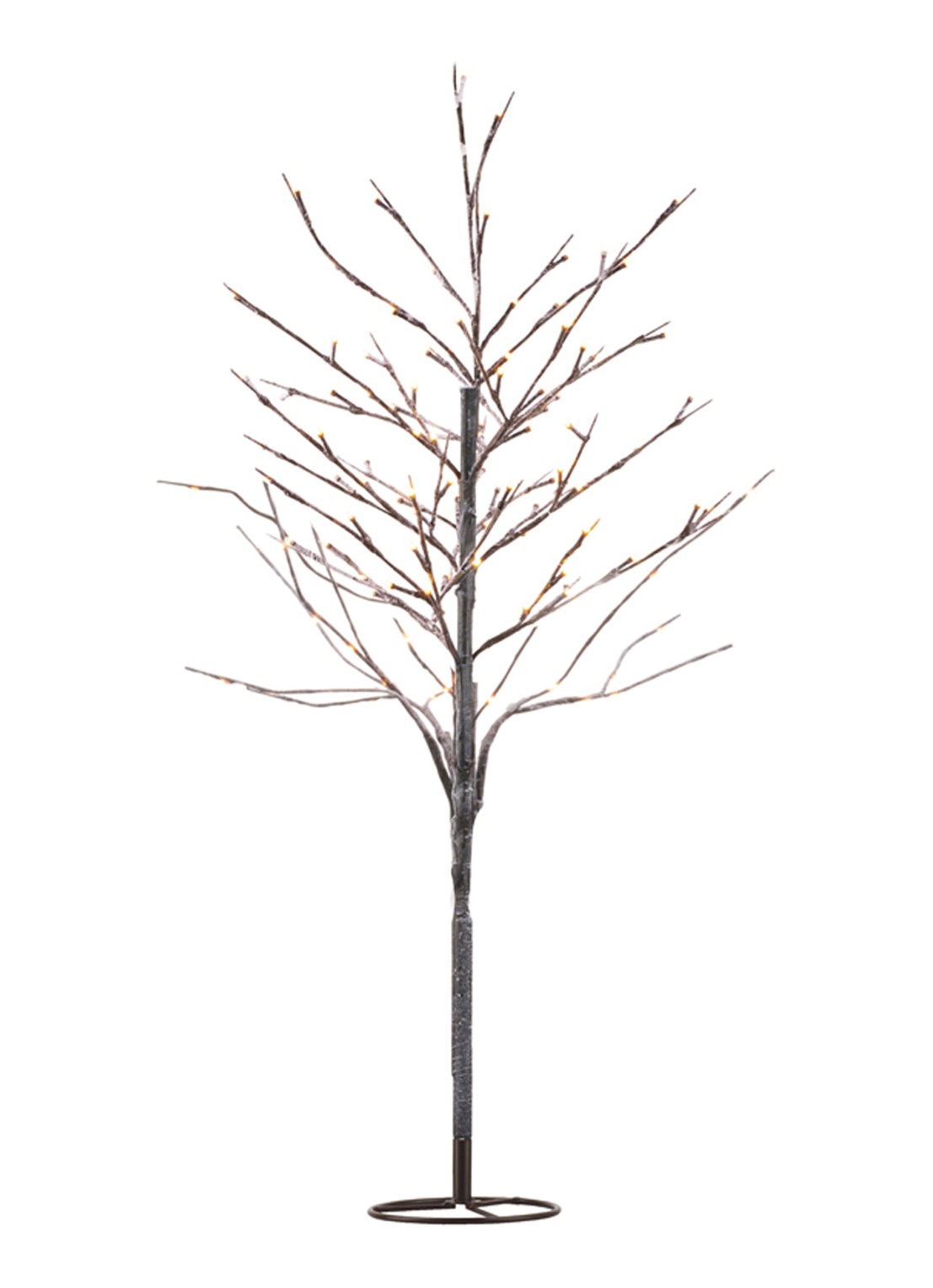 Sirius Alex Tree kunstkerstboom met verlichting 180 cm - voorkant bruin