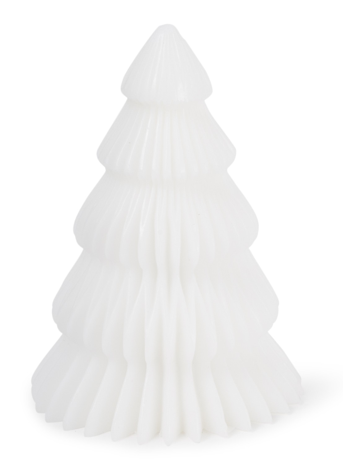 Sirius Claire kerstboom met LED verlichting 16 cm - voorkant 2 wit