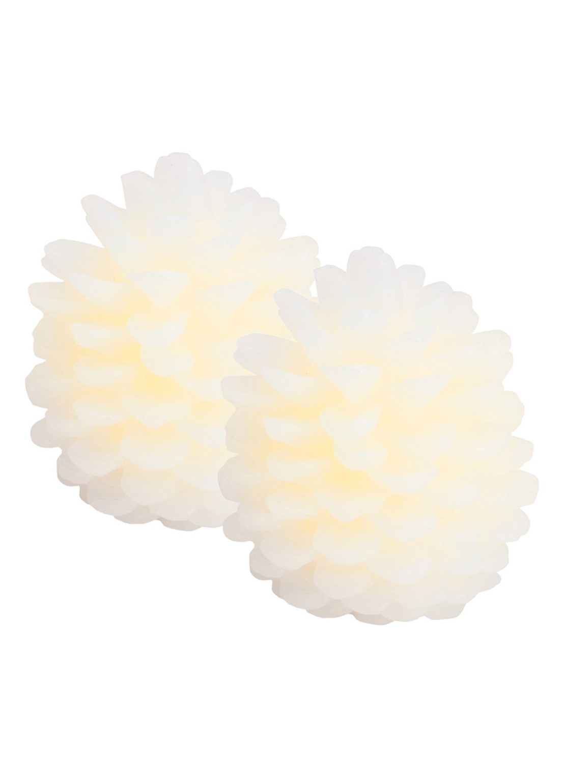 Sirius Clara Cone lichtfiguur 10 cm set van 2 - voorkant wit