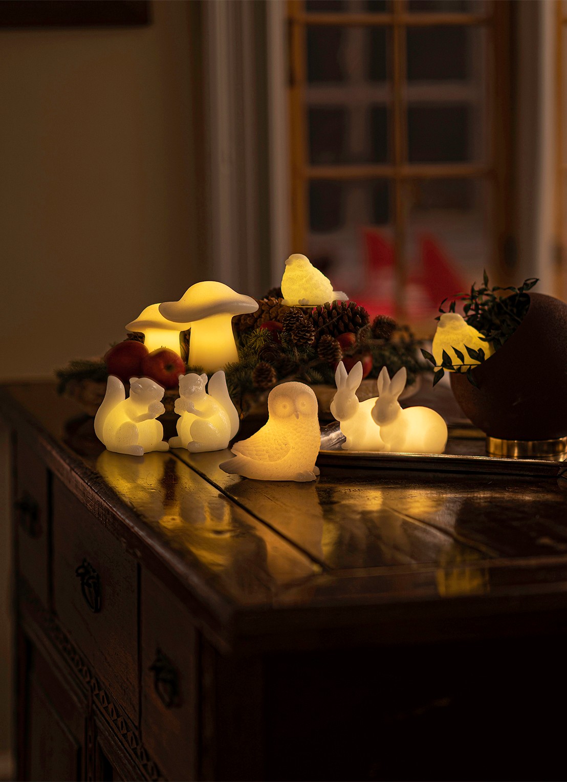 Sirius Elin Rabbit lichtfiguur met LED verlichting 10,5 cm set van 2 - detail 3 gebroken wit
