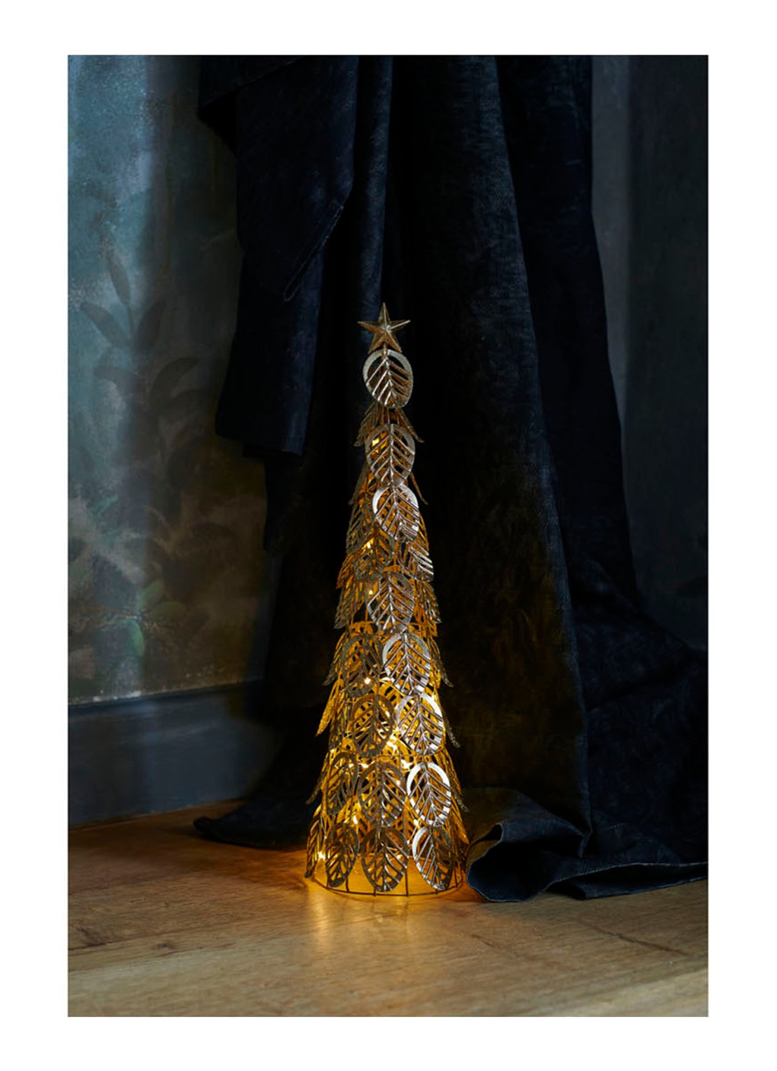 Sirius Kirstine tree 20 lampjes 53,5 cm goud - voorkant 2 goud