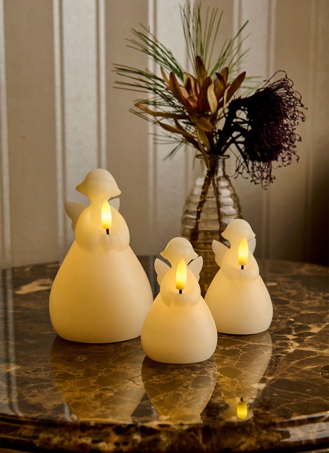 Sirius Lucia LED-kaars 15 cm - detail 2 wit
