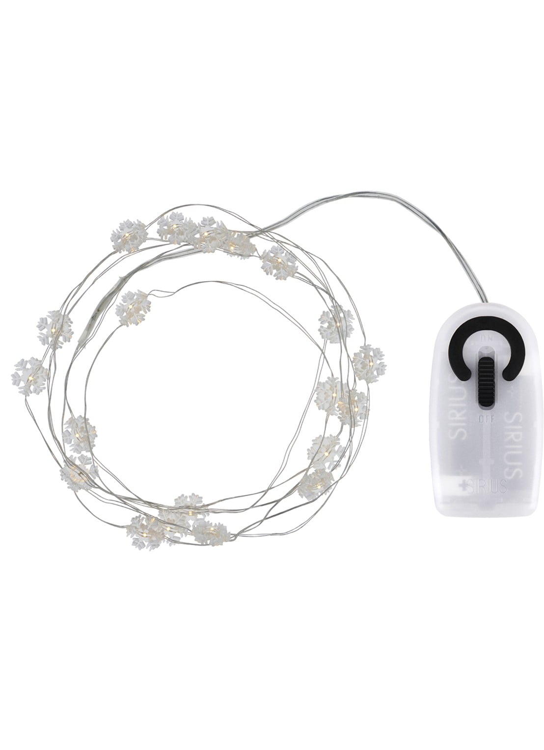 Sirius Nynne lichtslinger 190 cm - voorkant zilver