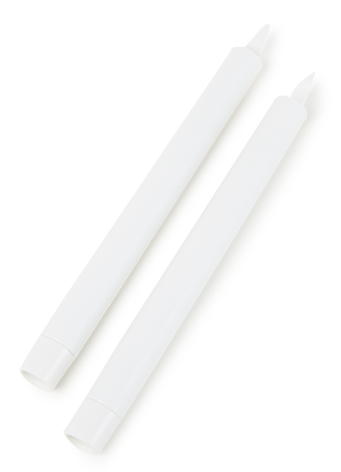 Sirius Sara tall LED-kaars 25 cm set van 2 - voorkant wit