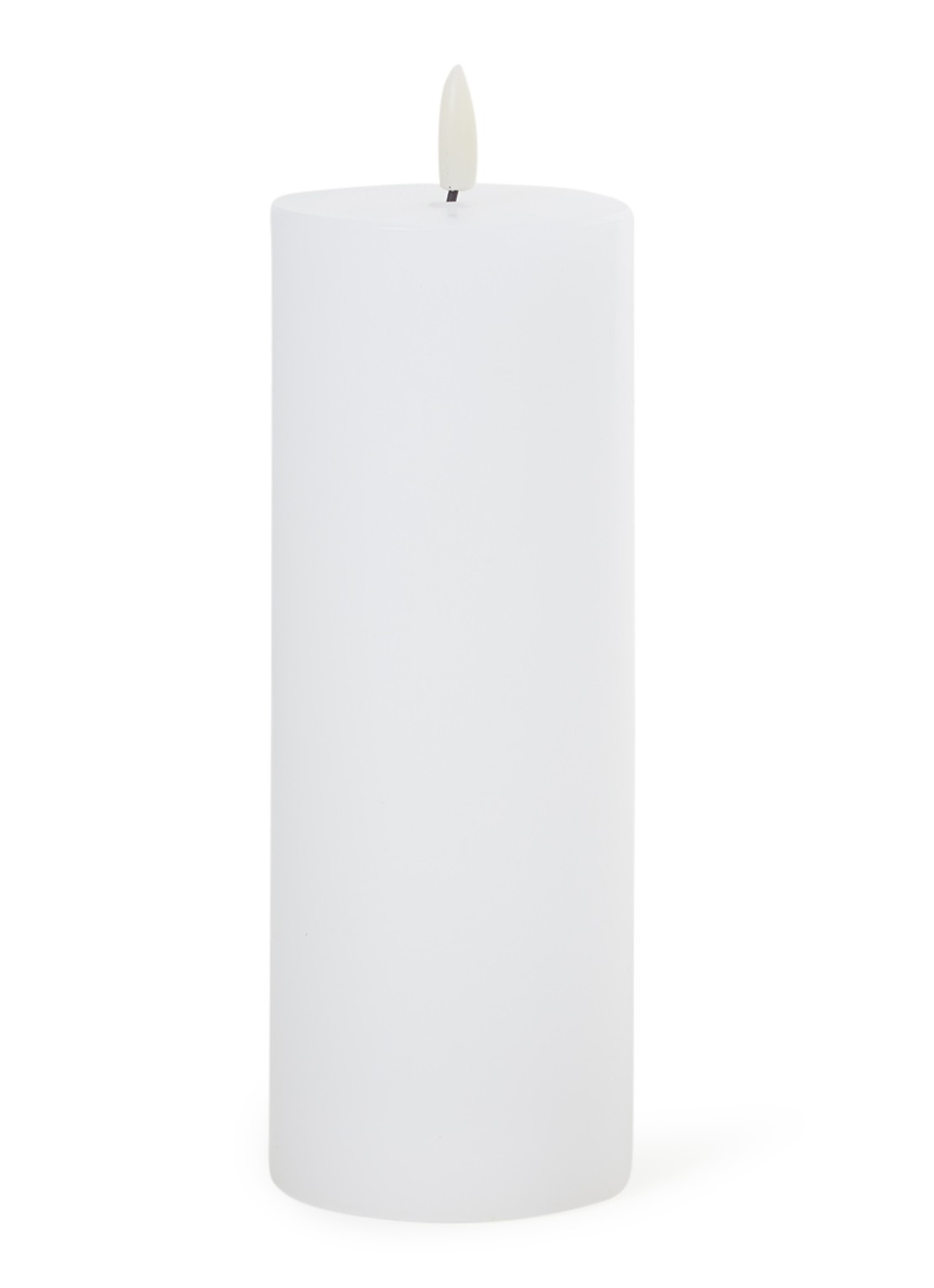 Sirius Sille rechargeable LED-kaars 20 cm - voorkant wit