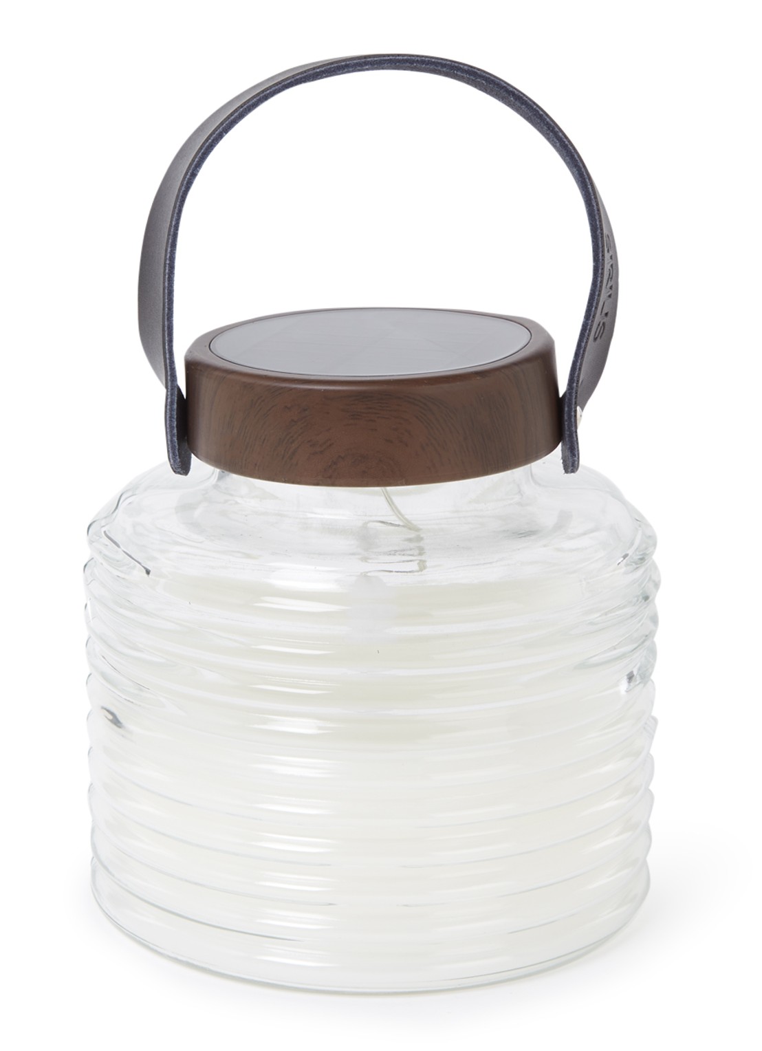 Sirius Sirius Aston Solar Jar LED-lantaarn met zonnepaneel - voorkant bruin