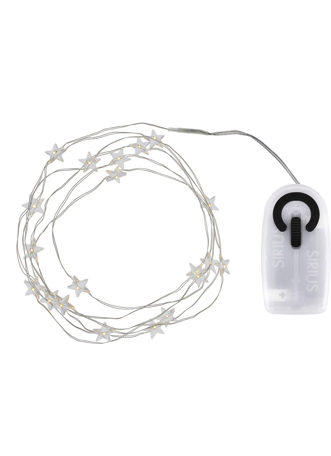 Sirius Trille lichtslinger 190 cm - voorkant 2 zilver