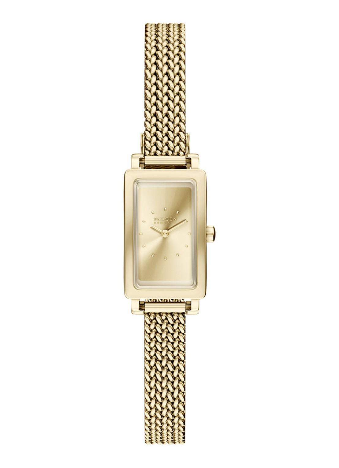 Skagen Hagen Micro horloge SKW3178 - voorkant goud